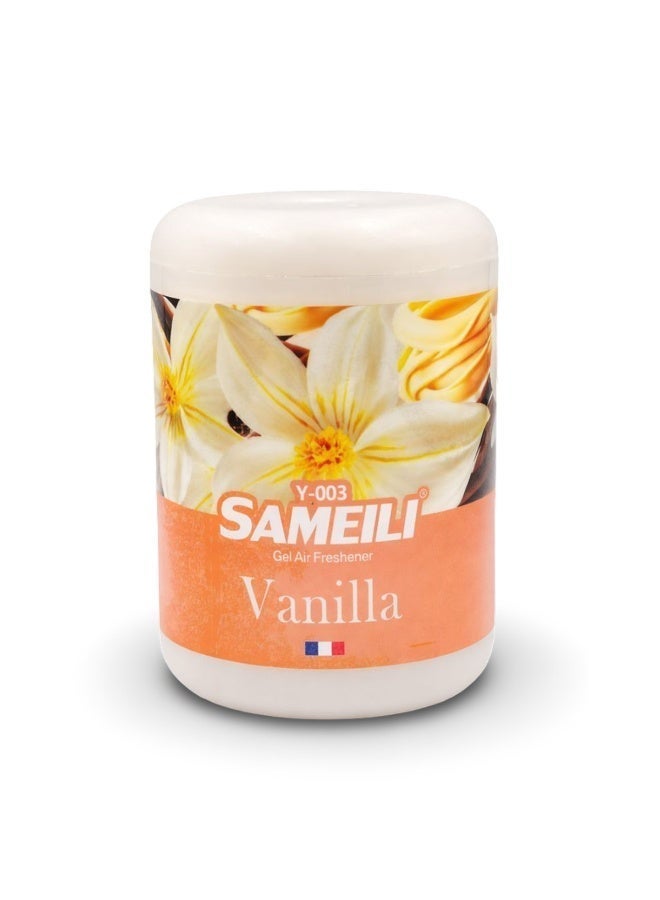 ساميلي معطر جو جل برائحة الفانيليا للسيارة - رائحة تدوم طويلاً، تصميم مانع للتسرب، للاستخدام في حامل الأكواب أو لوحة القيادة، رائحة فانيليا منعشة لسيارات الدفع الرباعي والسيدان Y-003 - Image 2